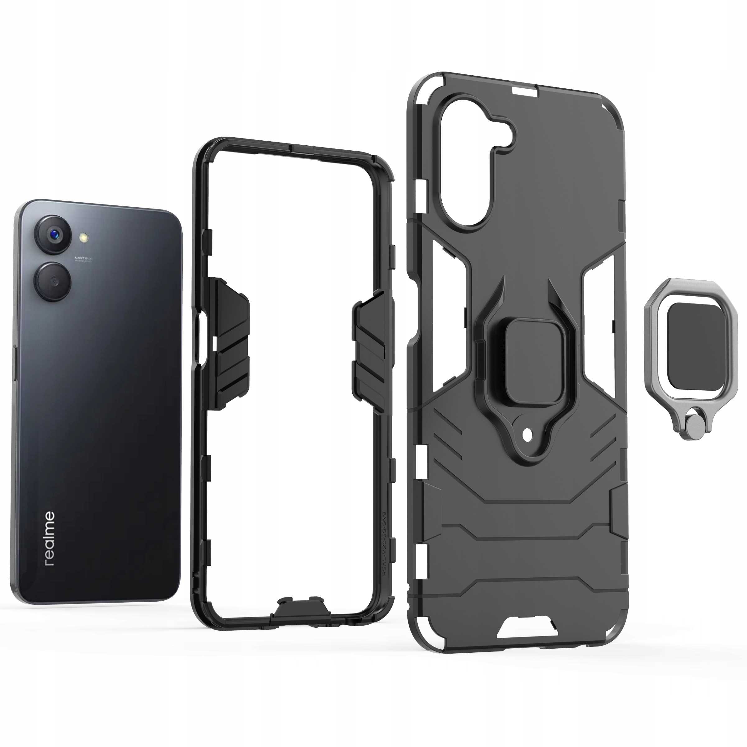 Spacecase X-Ring Realme 9i 5G black