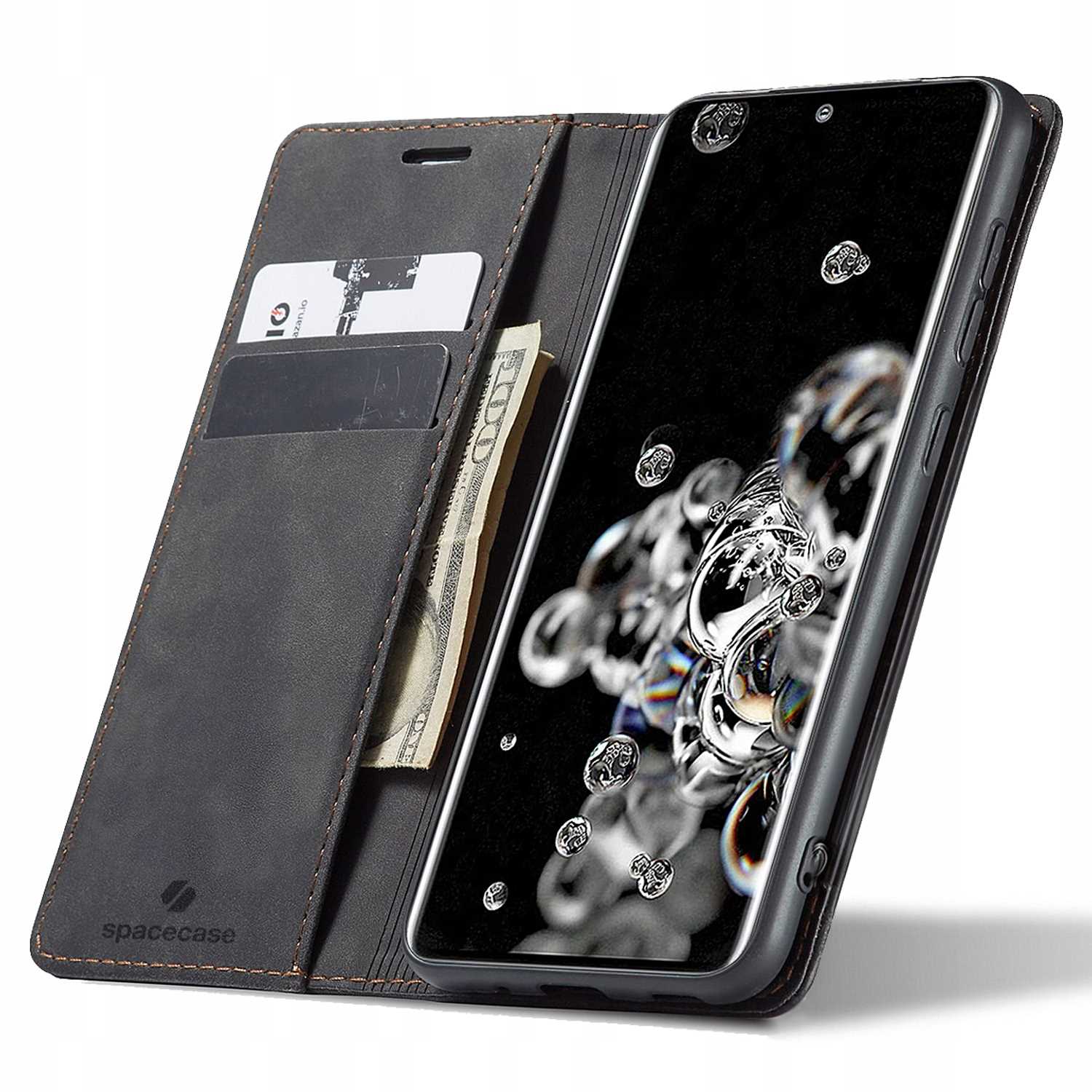 Spacecase Wallet Galaxy S20+ Black