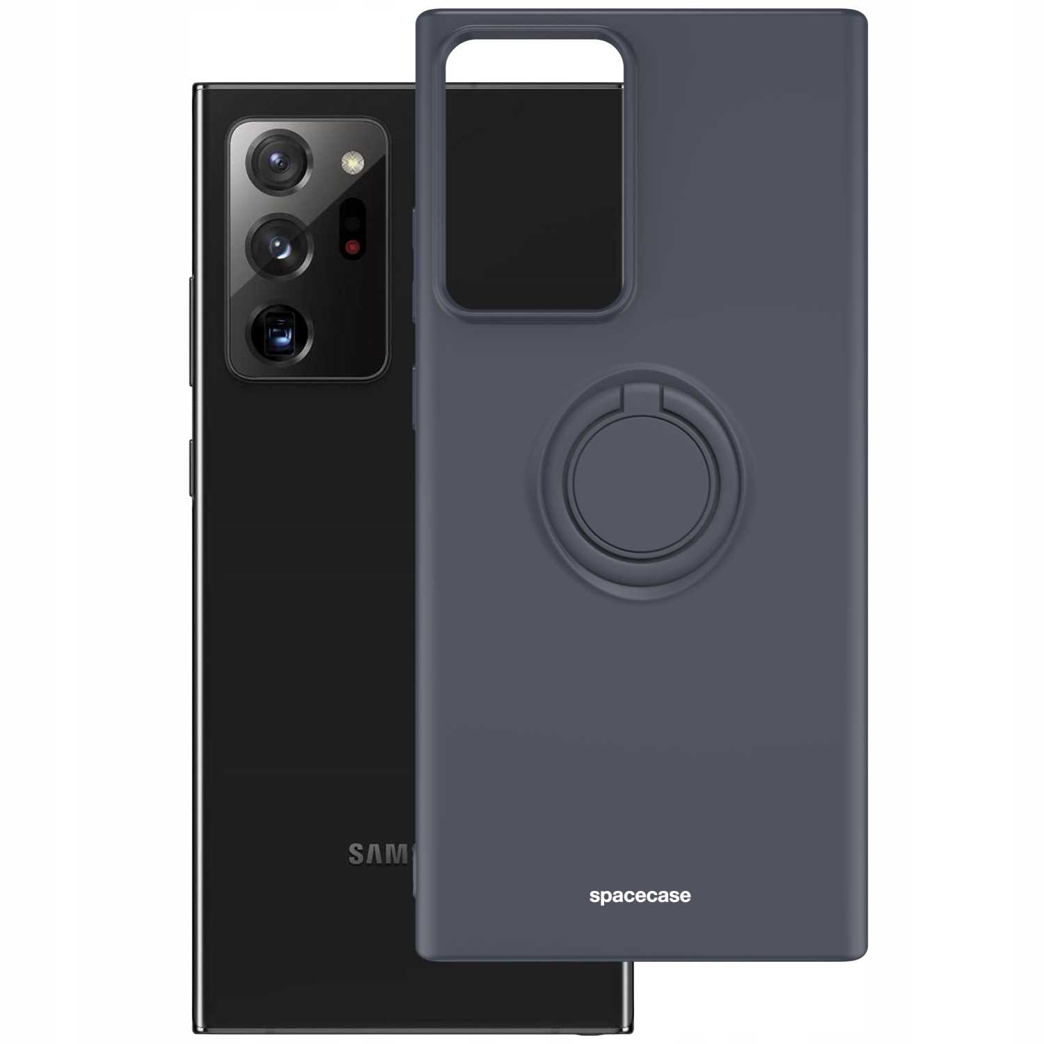 Spacecase Silicone Ring Galaxy Note 20 Ultra black