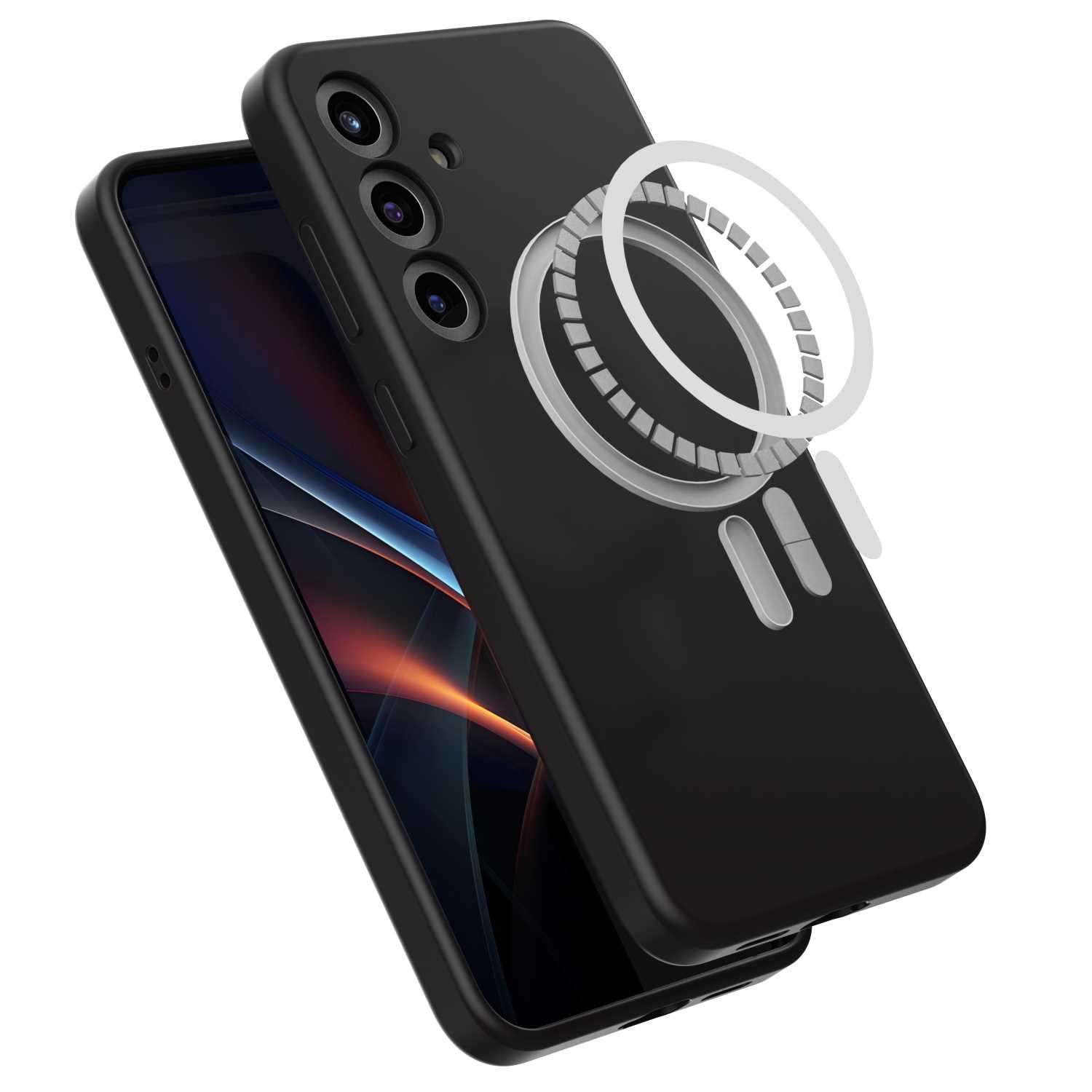 Spacecase Silicone Mag Galaxy S25+ Black