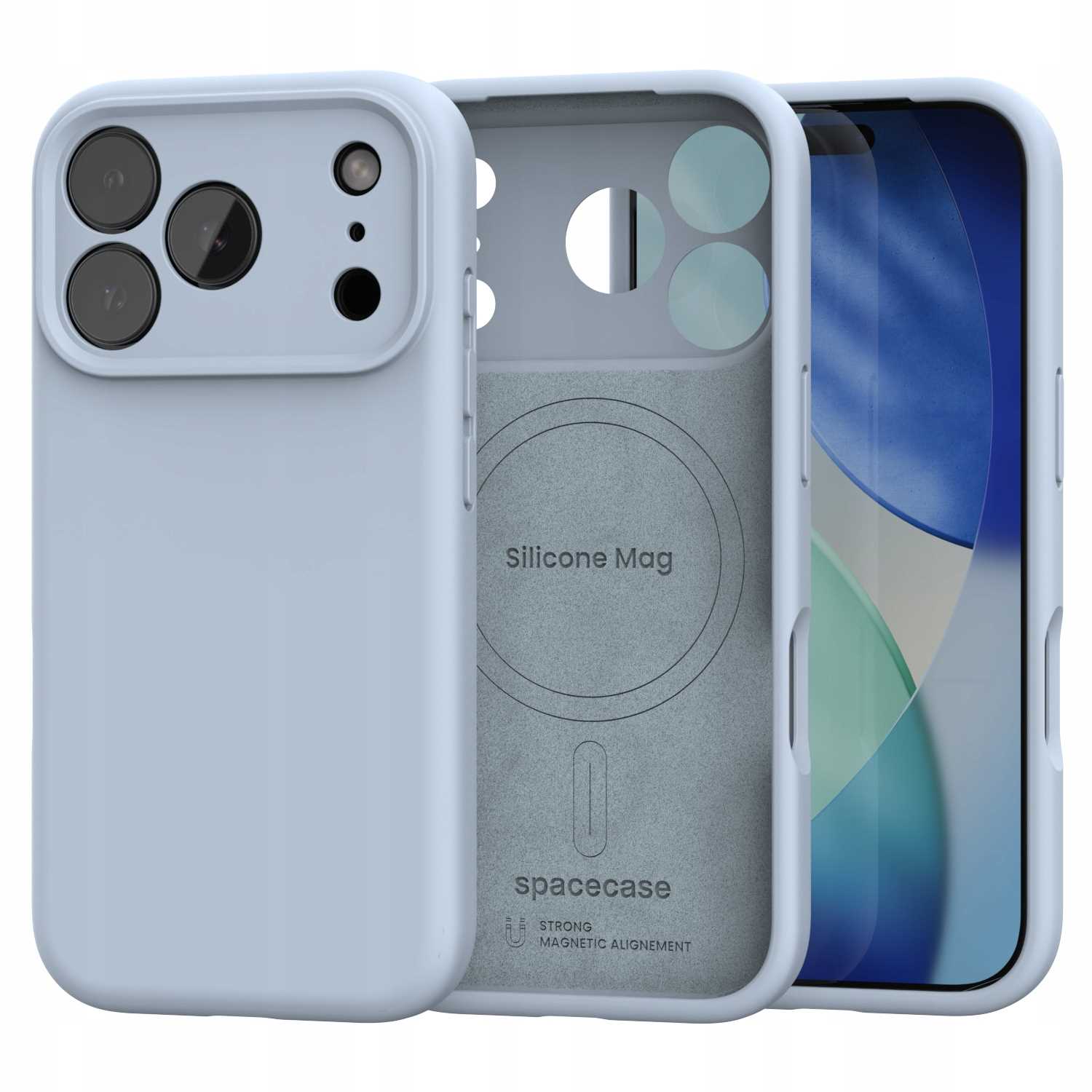 Spacecase Silicone Mag iPhone 17 Pro baby blue