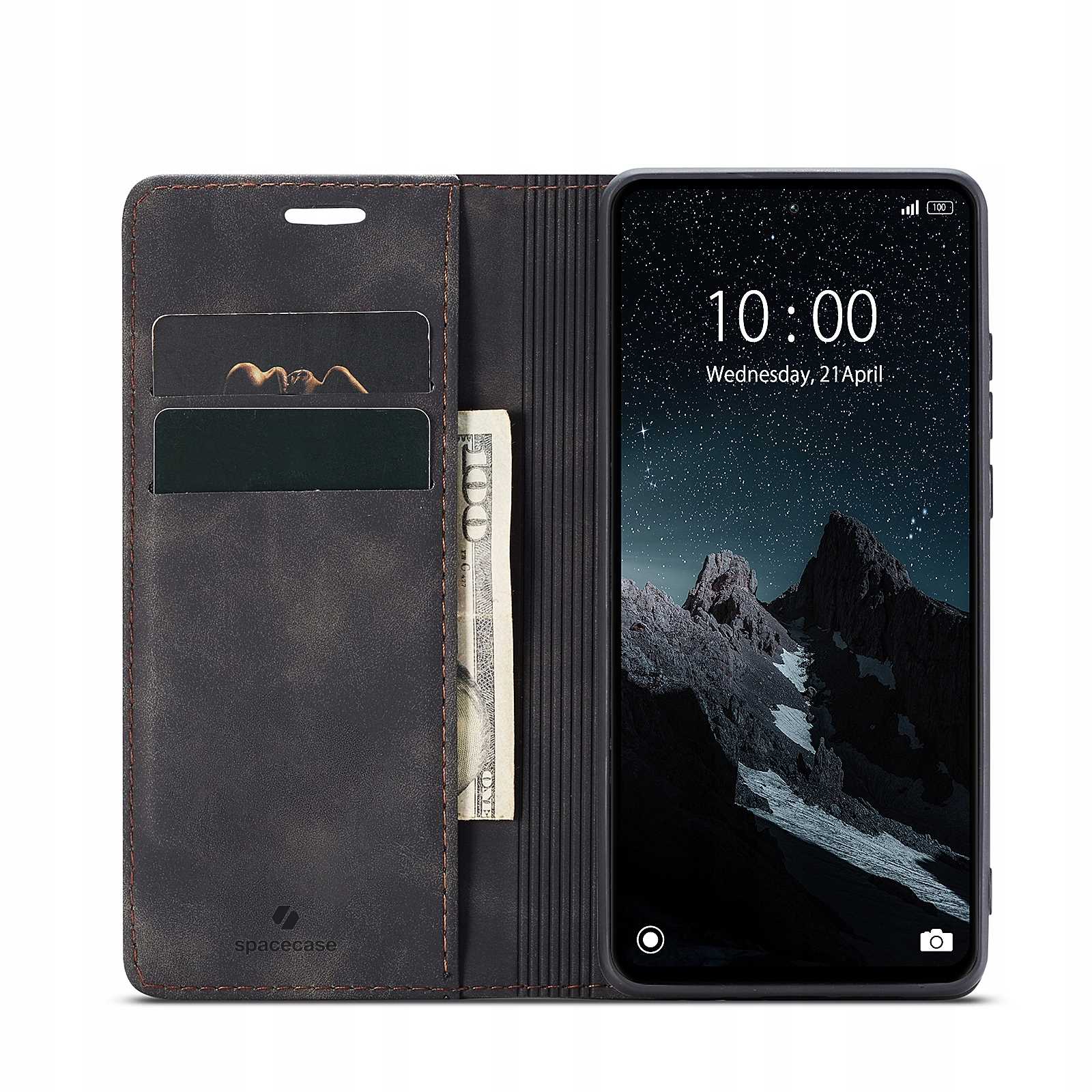 Spacecase Wallet Redmi 12C Black