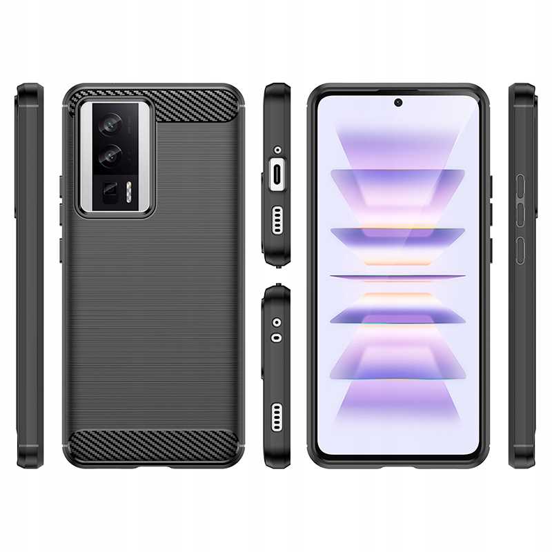 Spacecase Carbon Poco F5 Pro black