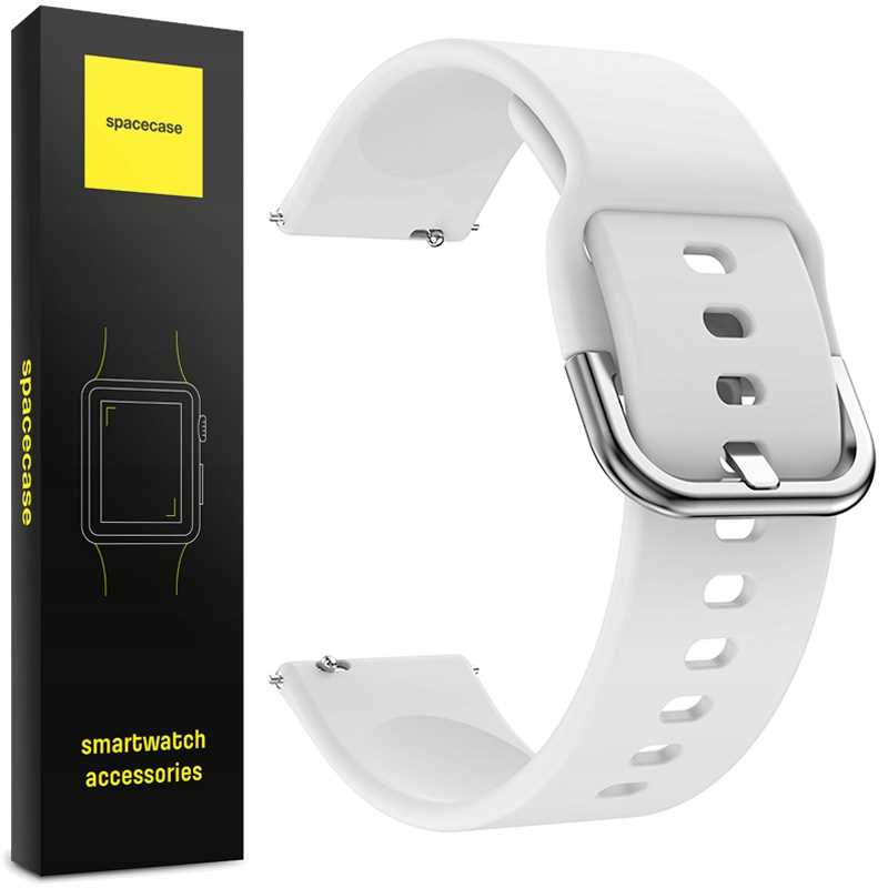 Spacecase Silicone Band 20mm white