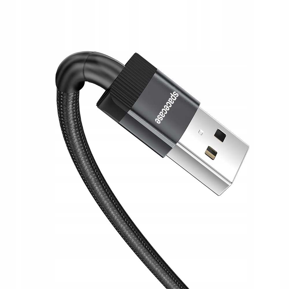 Spacecase USB-C Cable 2M 2.4A black