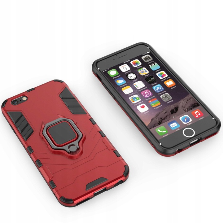 Spacecase X-Ring Iphone 6/6S Plus Czerwony