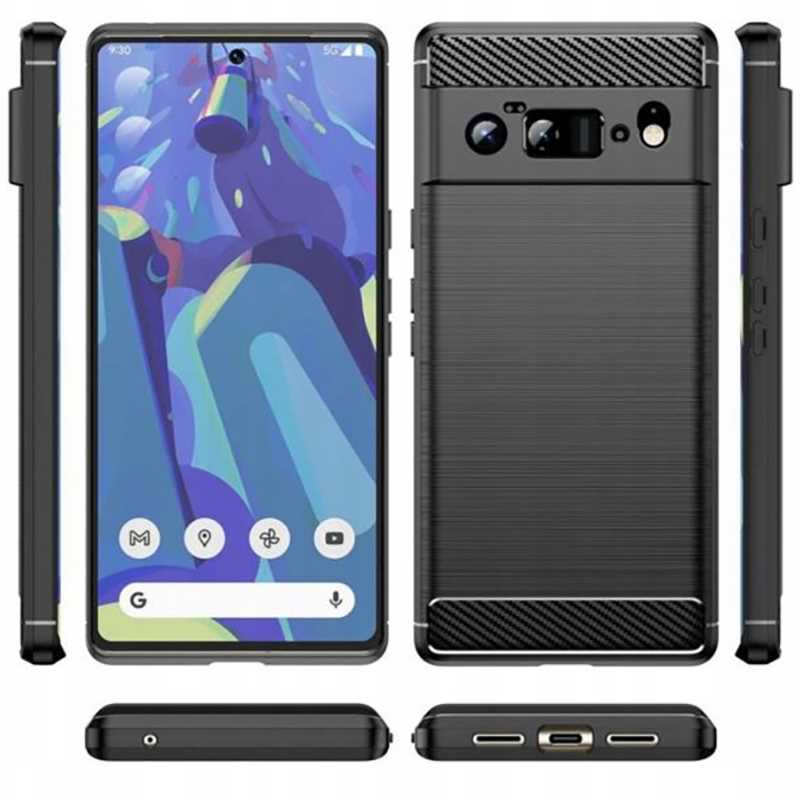 Spacecase Carbon Google Pixel 6A czarny
