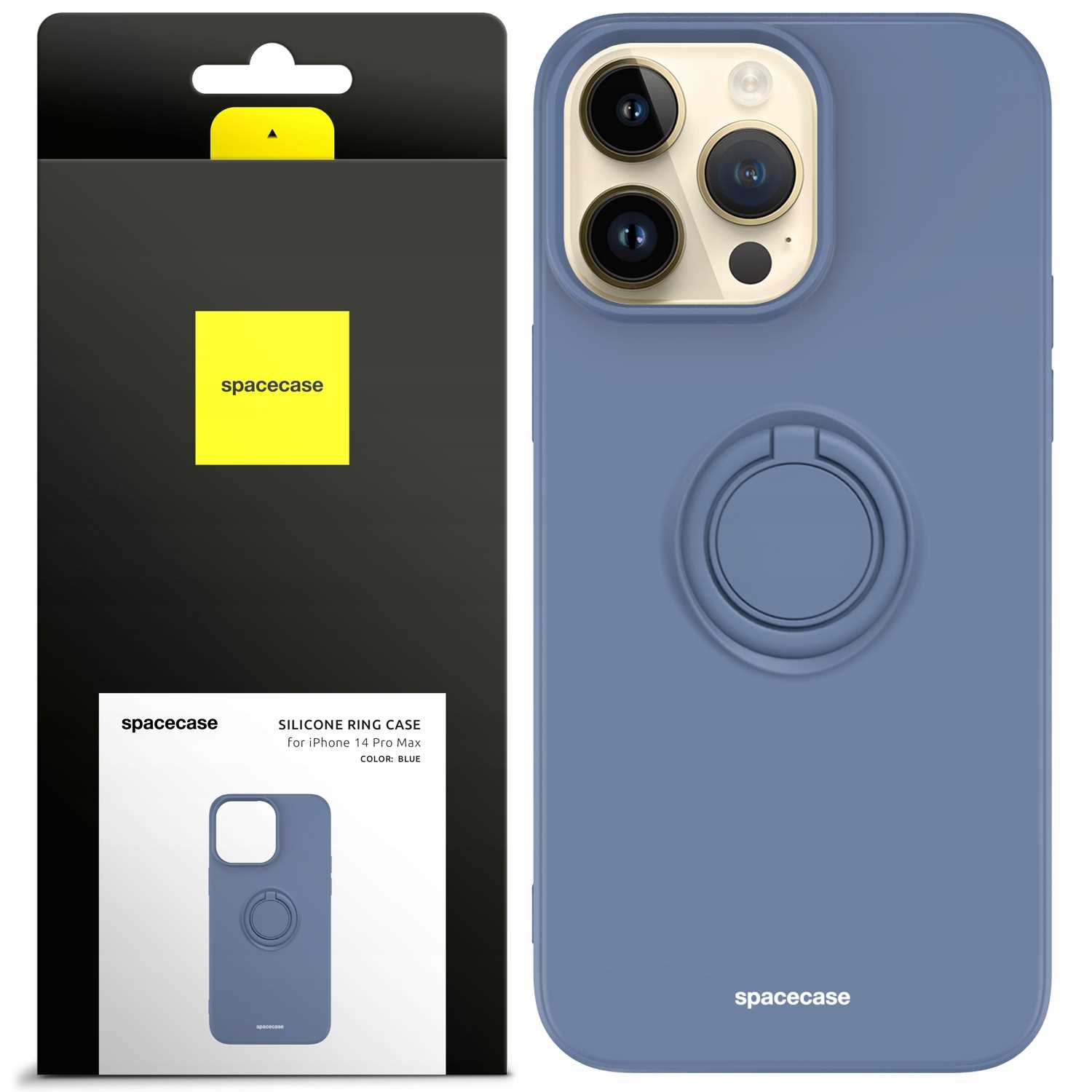 Spacecase Silicone Ring iPhone 14 Pro Max blue