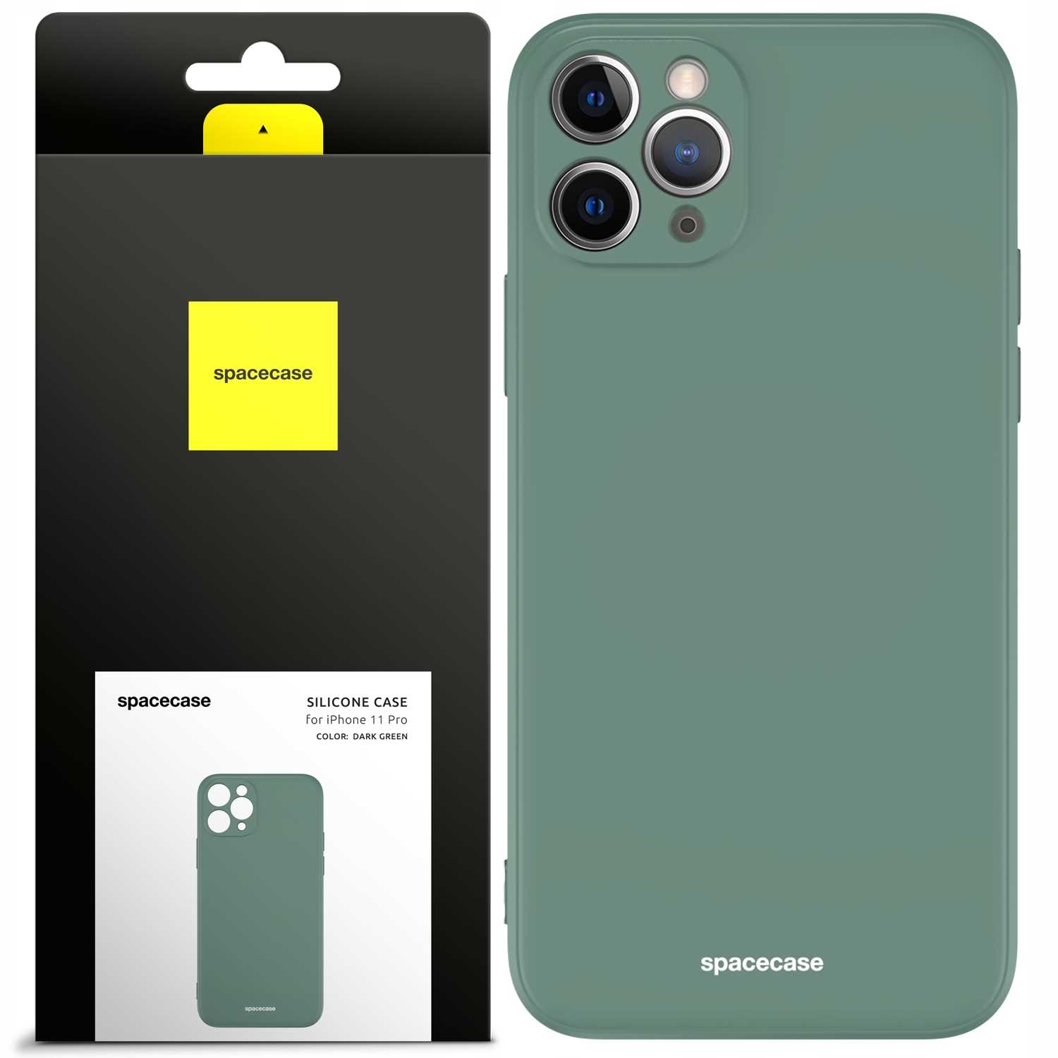 Spacecase Silicone Case iPhone 11 Pro dark green