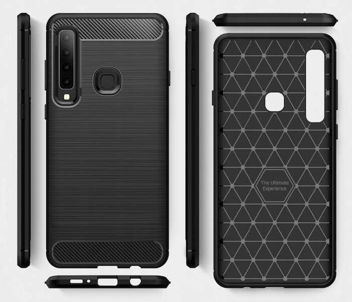 Spacecase Carbon Galaxy A9 2018 czarny