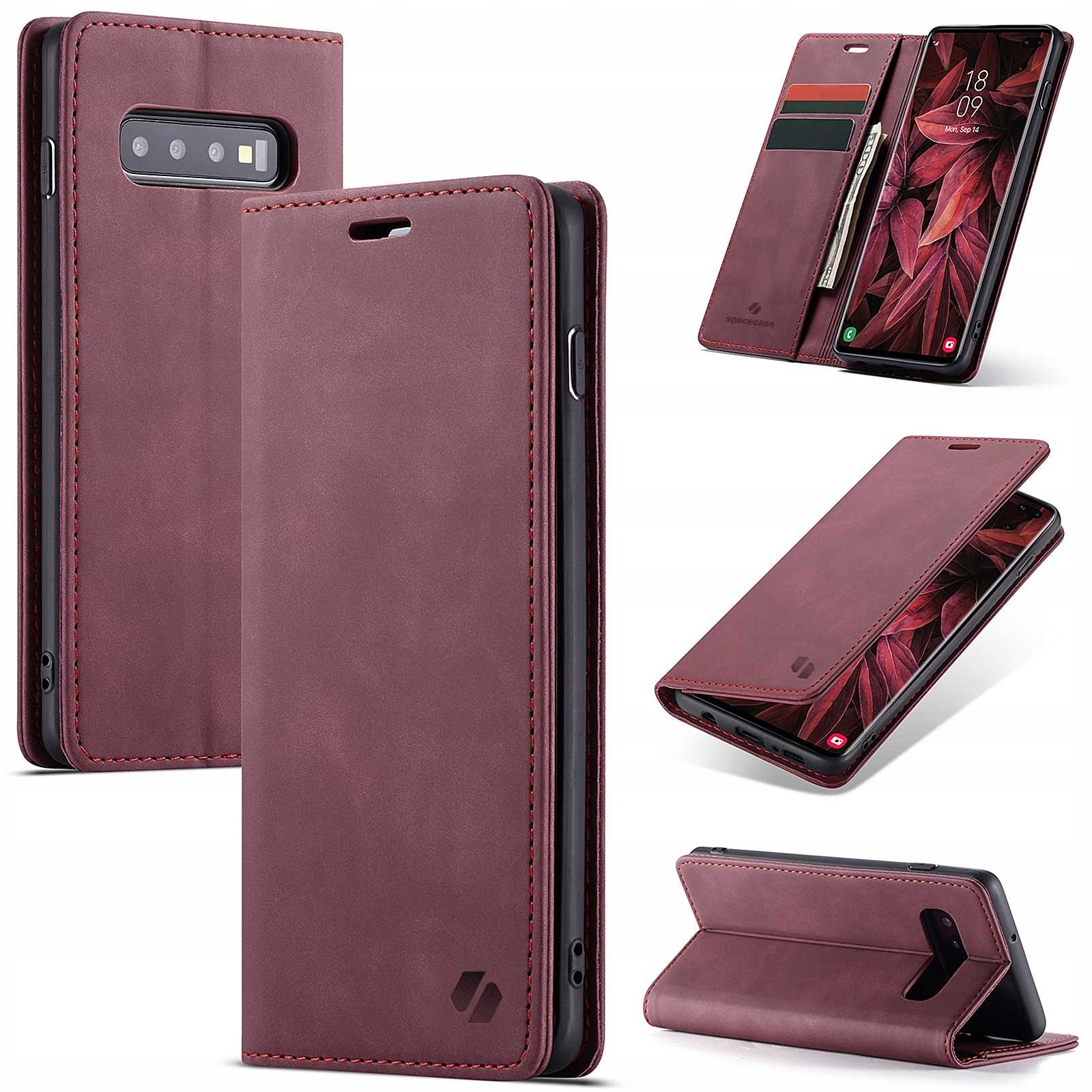 Spacecase Wallet Galaxy S10+ red