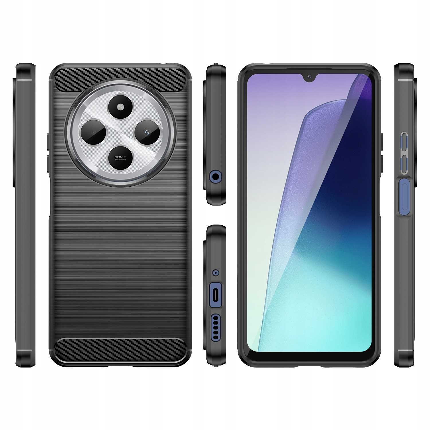 Spacecase Carbon Xiaomi 14C/Poco C75 4G Black