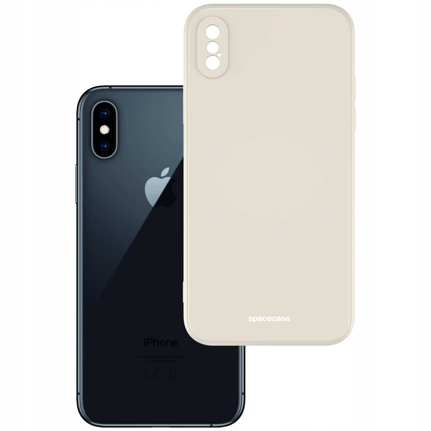 Spacecase Silicone Case iPhone X/Xs bone