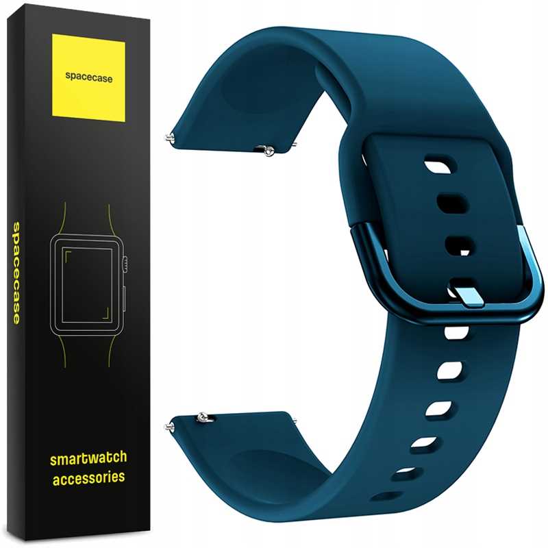Spacecase Silicone Band 20mm ocean blue