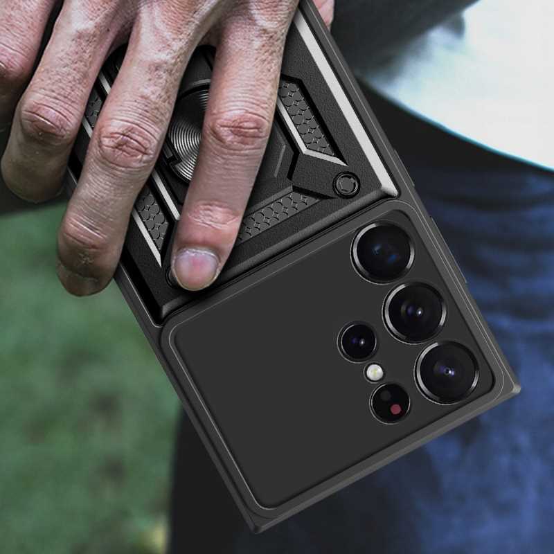 Spacecase Camring Galaxy S23 Ultra black