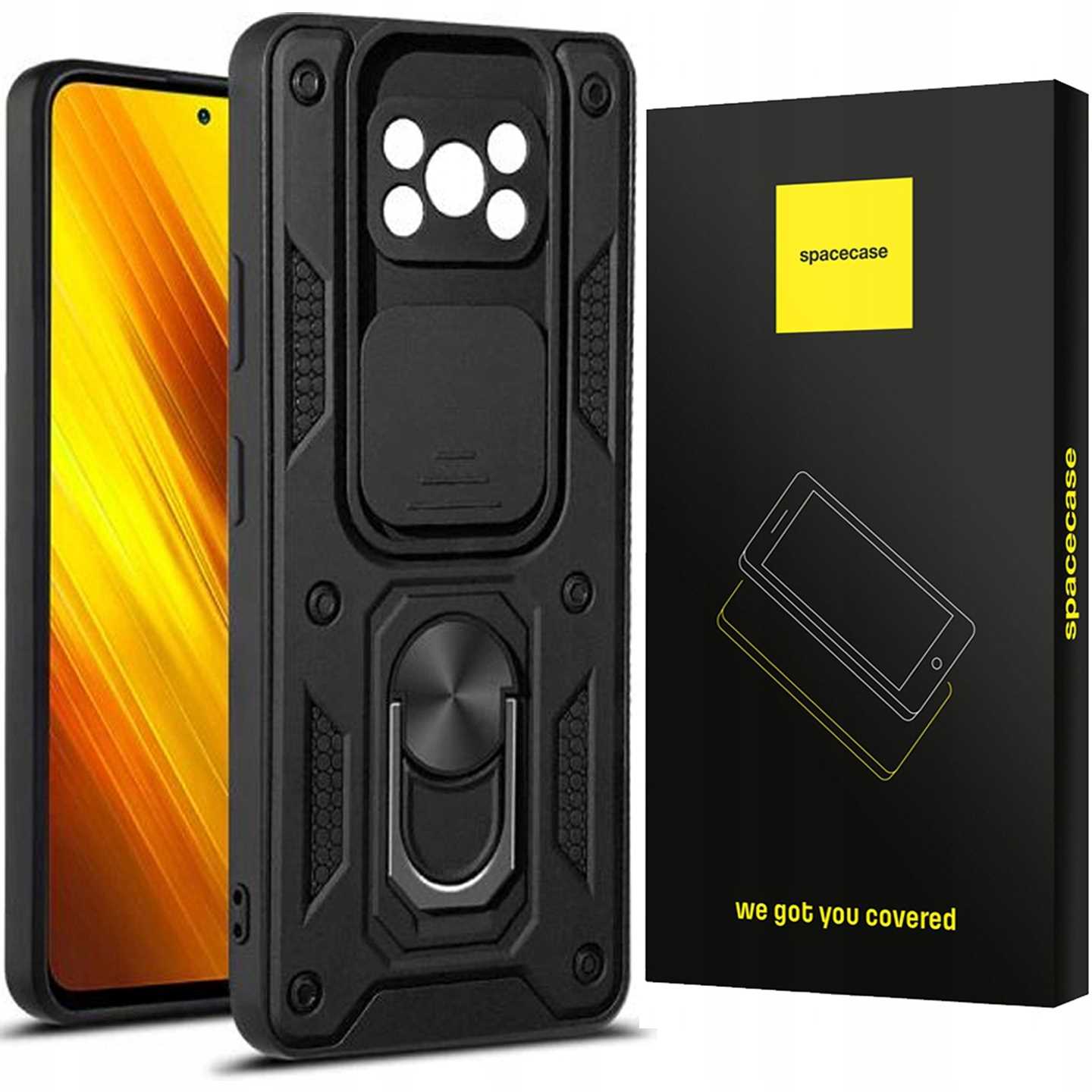 Spacecase Camring Poco X3 Pro black