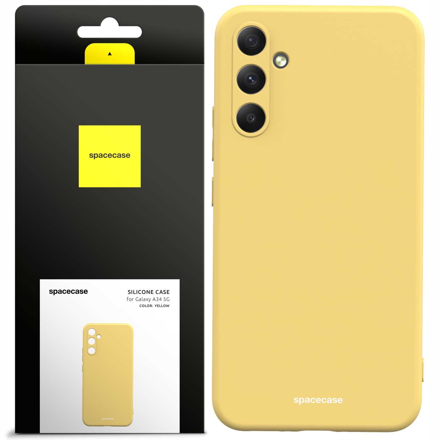 Spacecase Silicone Case Galaxy A34 5G Yellow