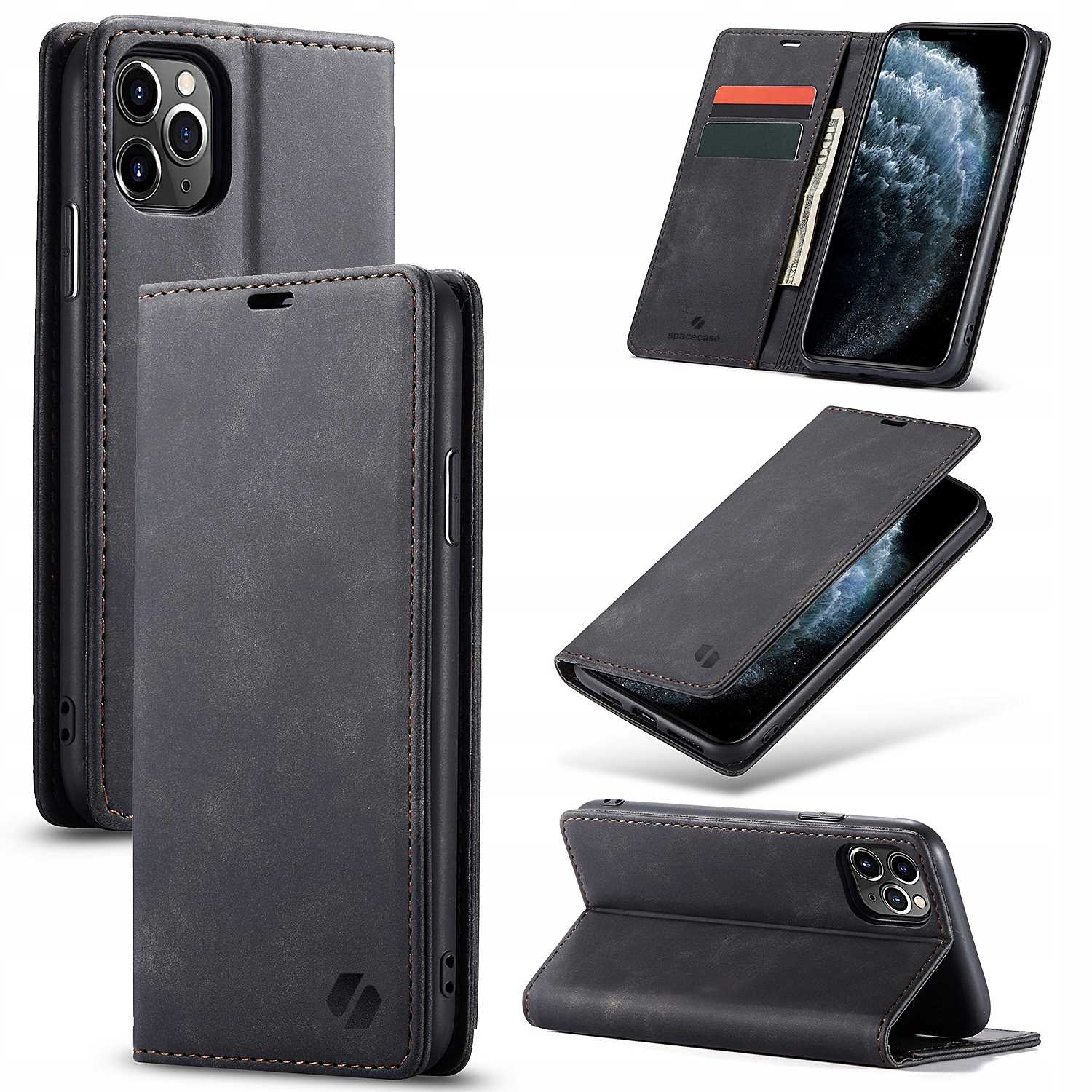 Spacecase Wallet iPhone 11 Pro black