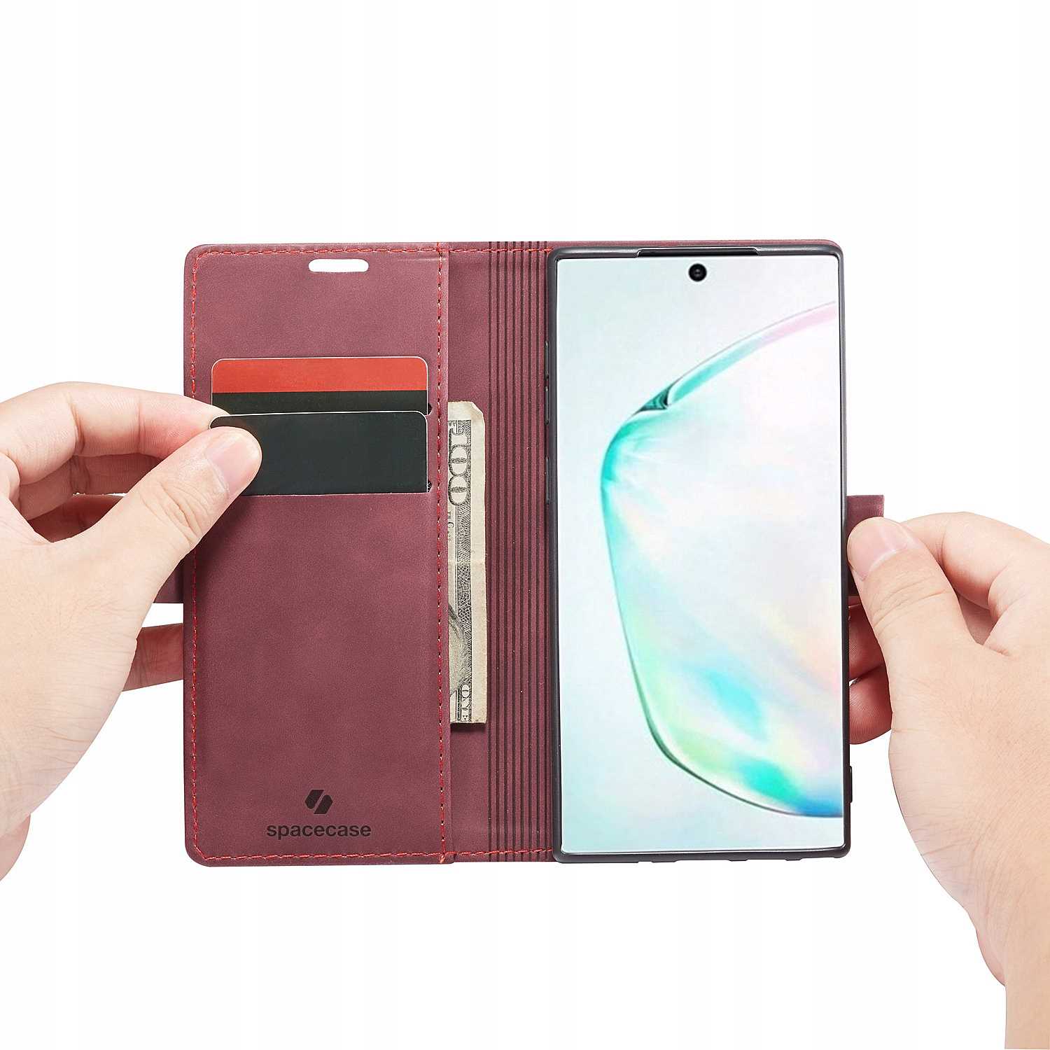 Spacecase Wallet Galaxy Note 10 Red
