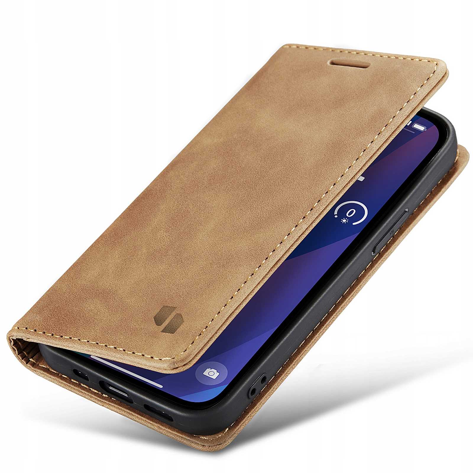 Spacecase Wallet Iphone 15 Plus Light Brown