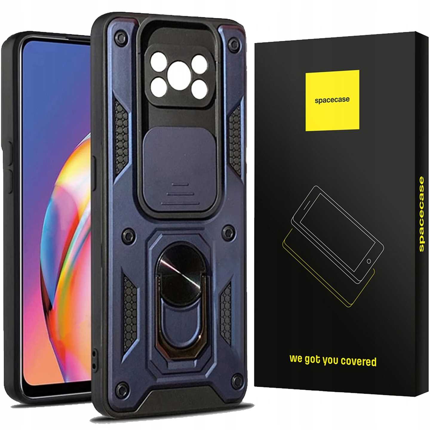 Spacecase Camring Poco X3 Pro blue
