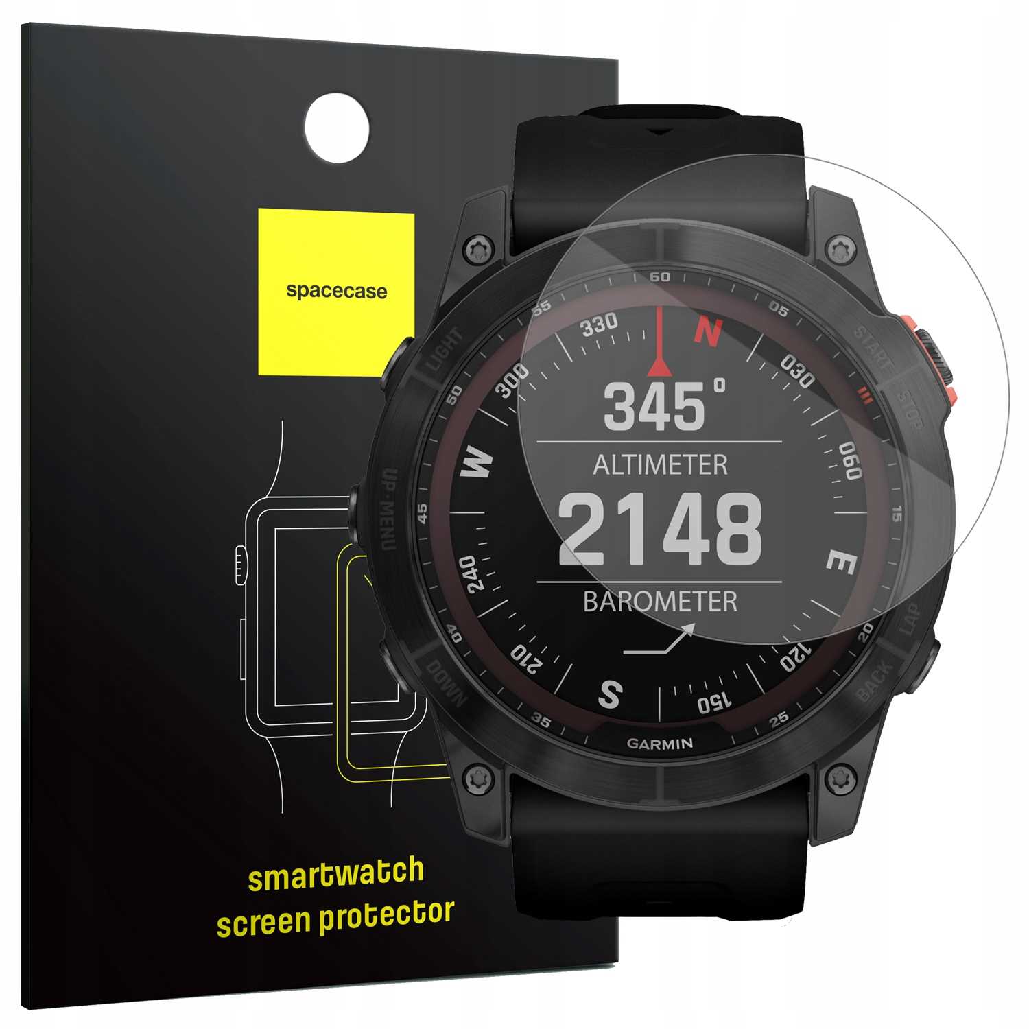Spacecase SW Glass 2.5D Garmin Fenix 8 51mm