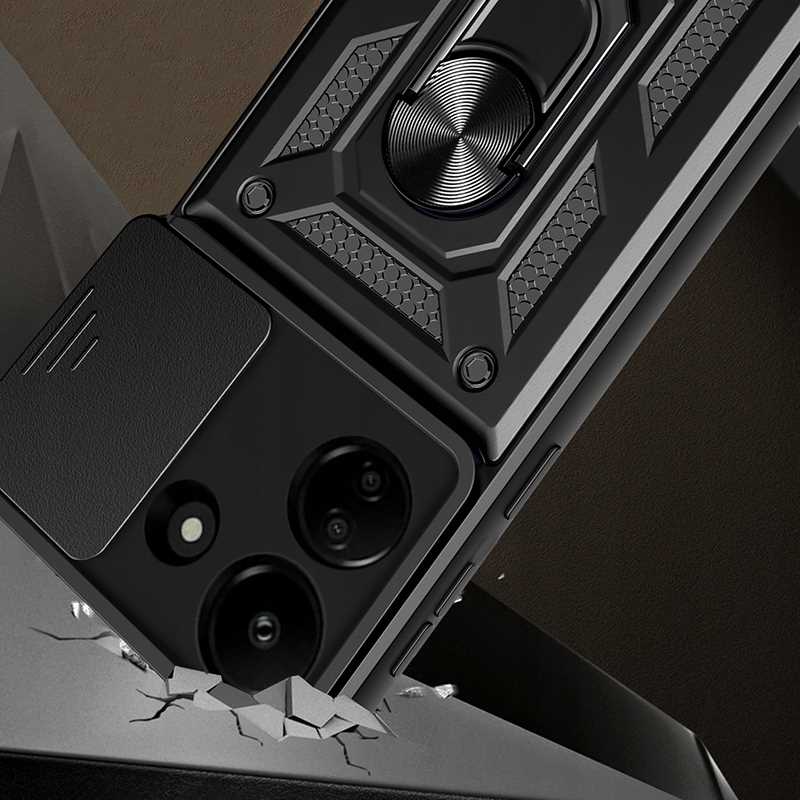 Spacecase Camring Poco C65 / Redmi 13C Black