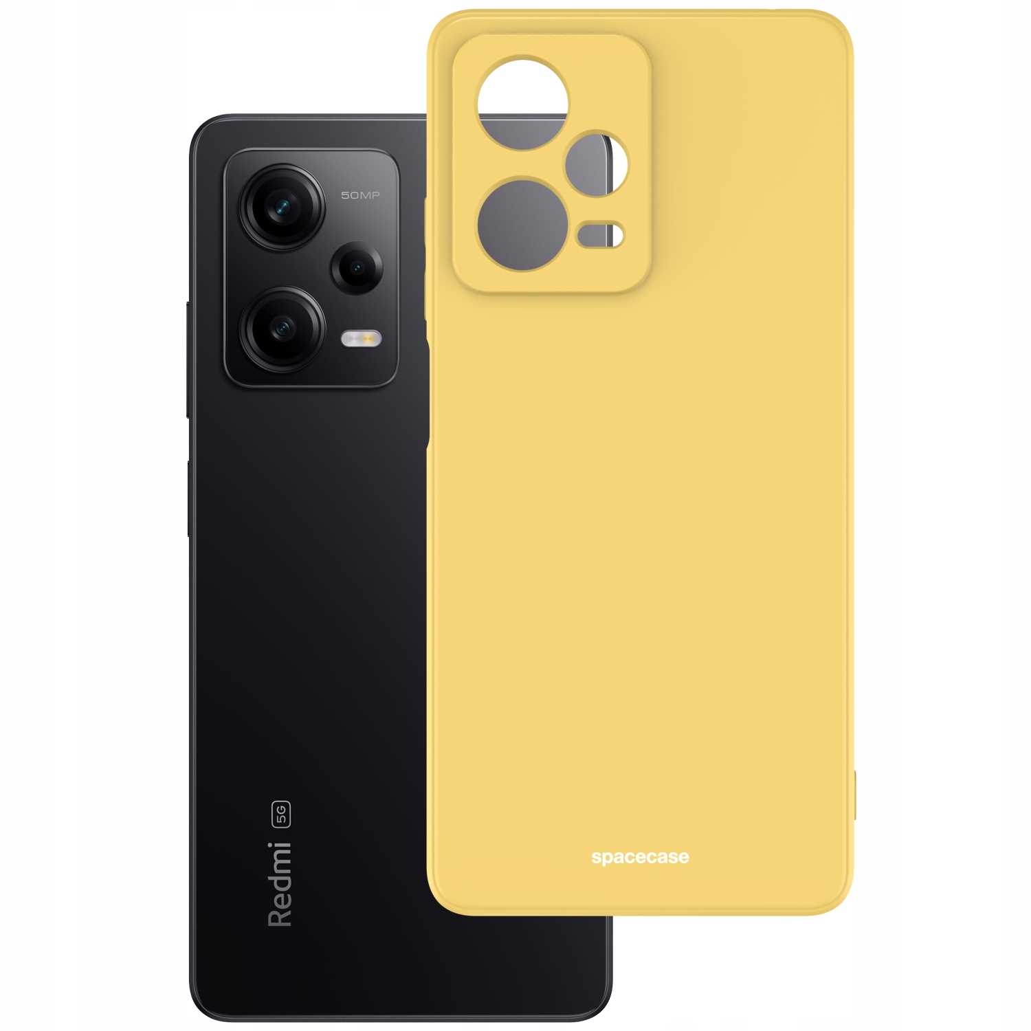 Spacecase Silicone Case Redmi Note 12 Pro 5G Yellow