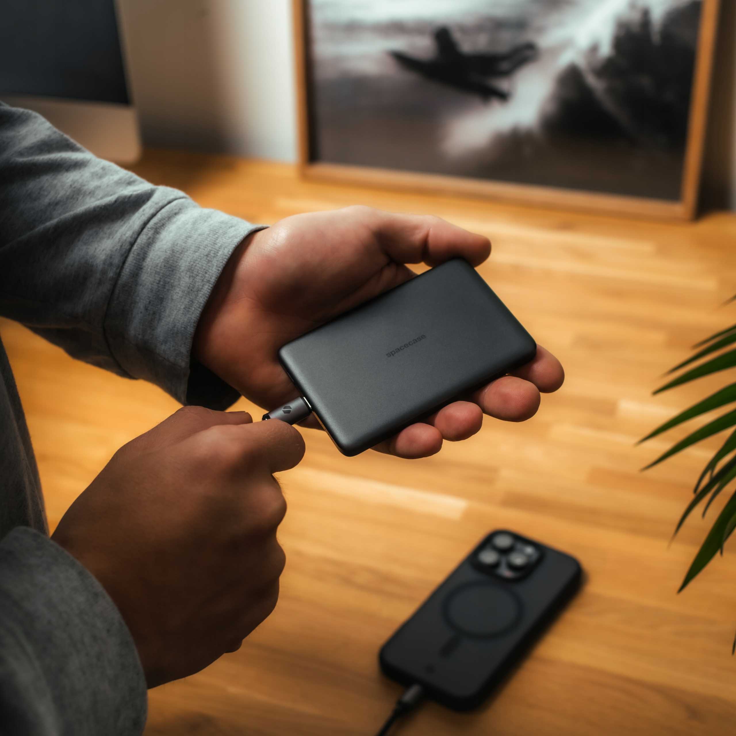 Spacecase Powerbank 5000mAh MagCharge PB01 gray