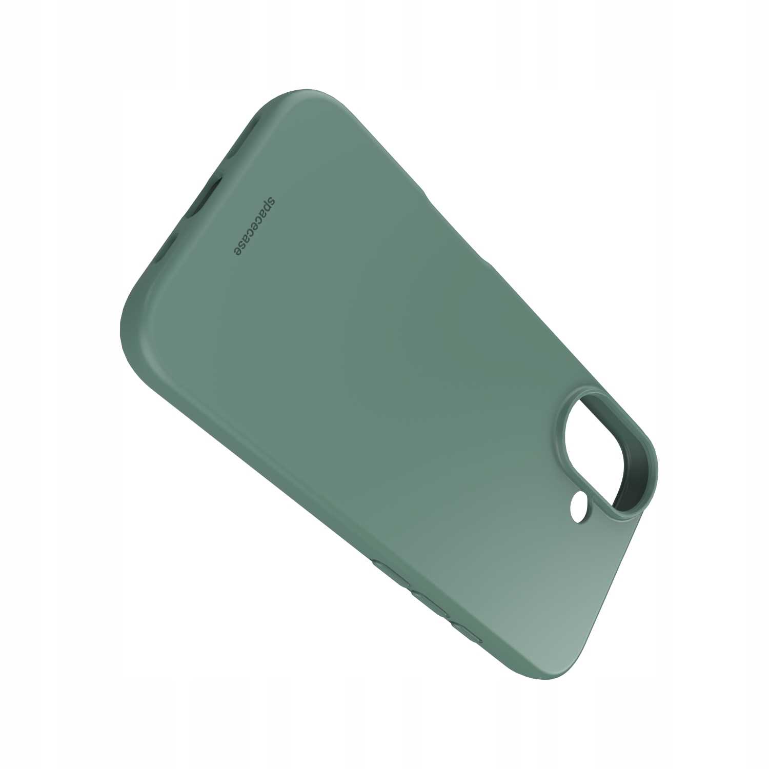 Spacecase Silicone Case iPhone 16 dark green