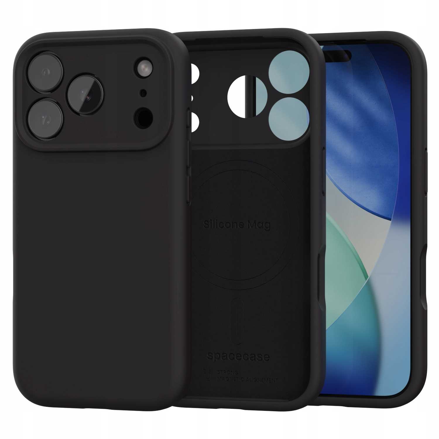 Spacecase Silicone Mag iPhone 17 Pro black