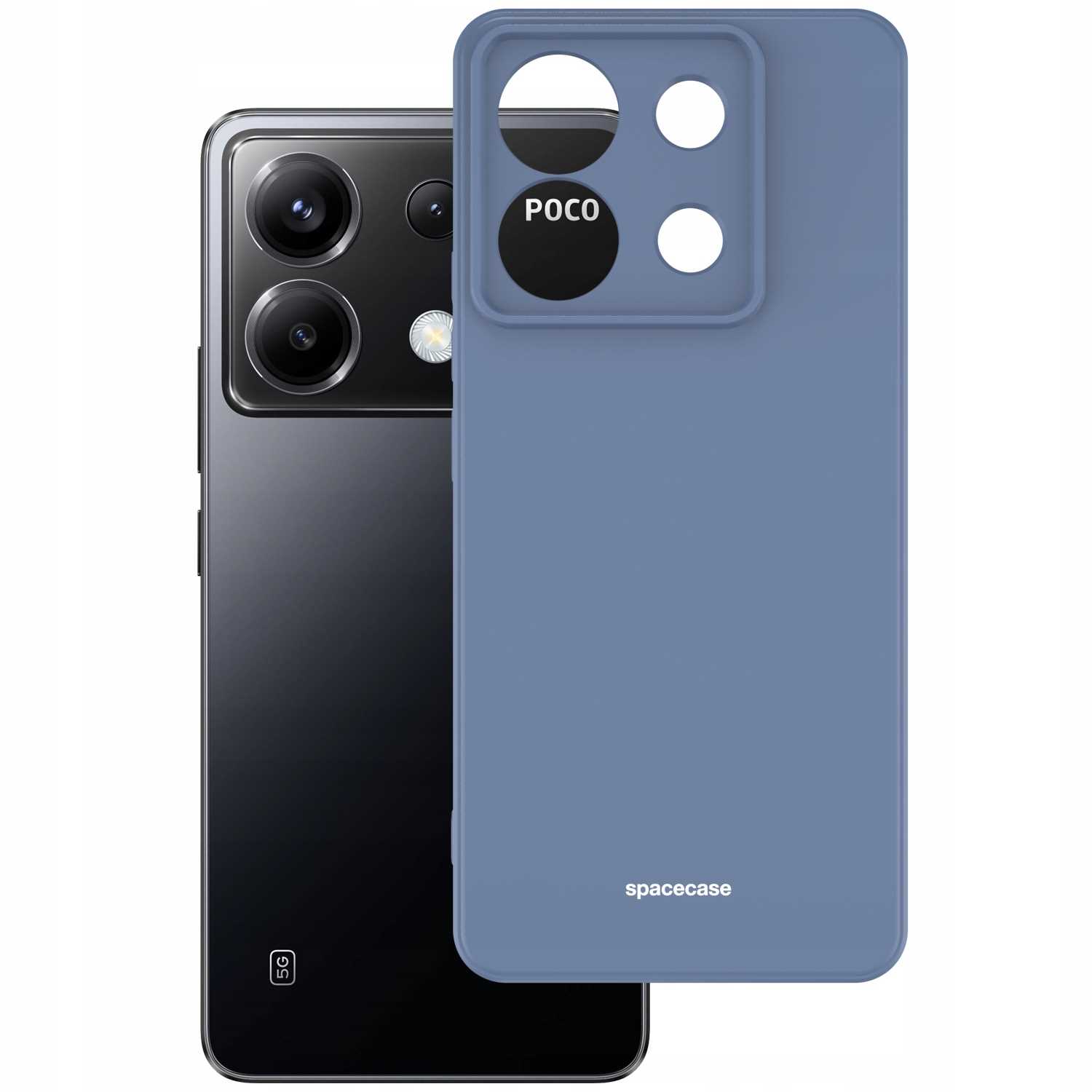 Spacecase Silicone Case Poco X6 / Rm Note 13 Pro 5G Blue
