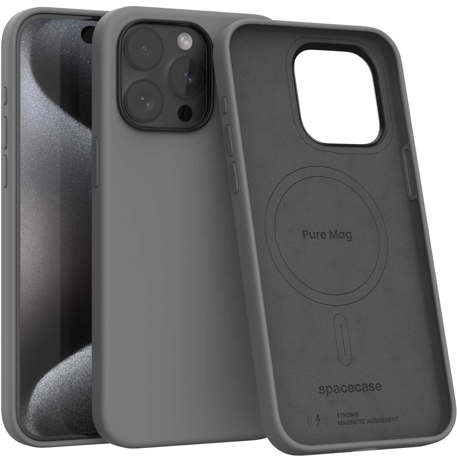 Spacecase Pure Mag iPhone 15 Pro Max gray