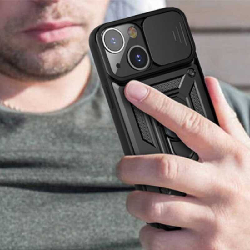 Spacecase Camring Iphone 13 Mini Black