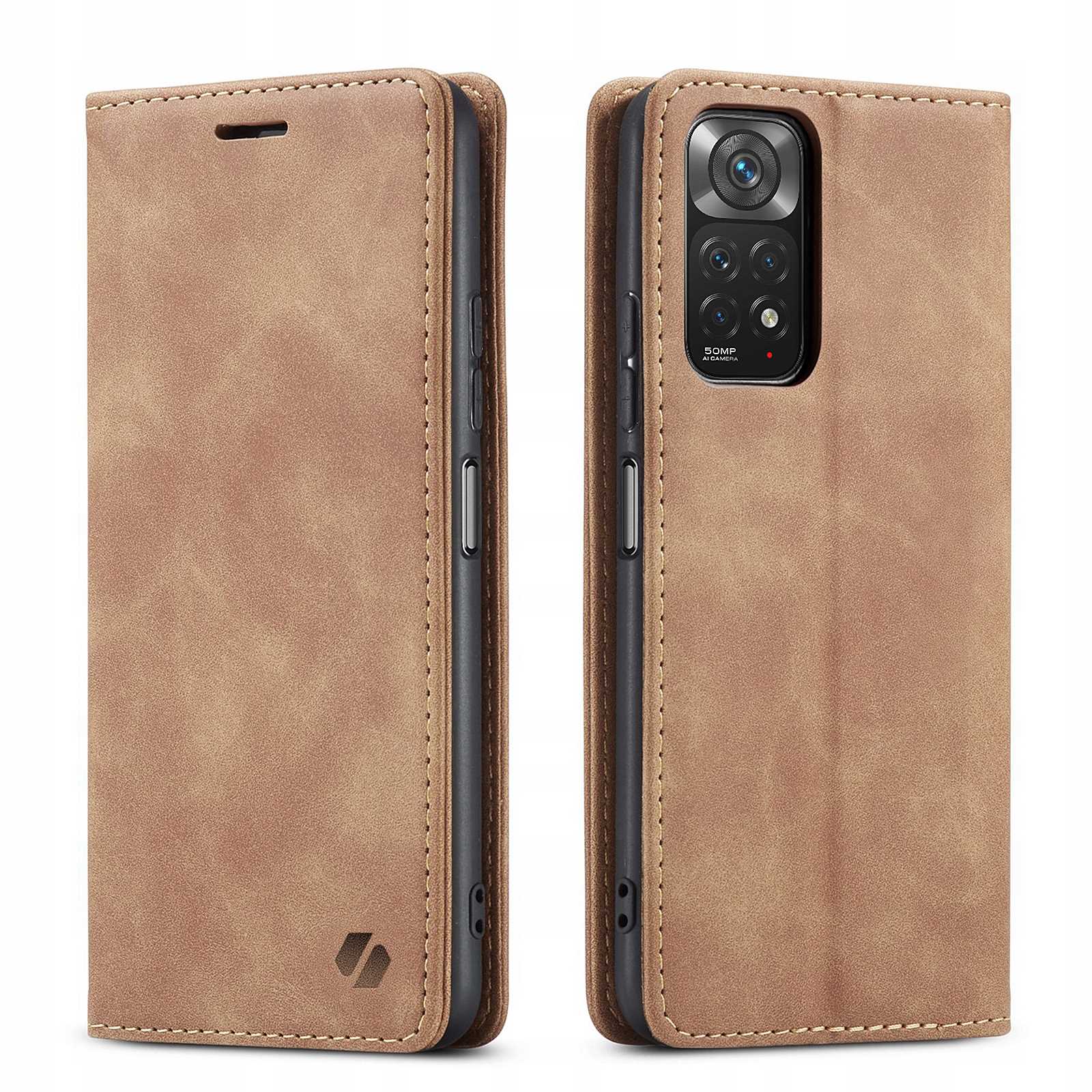 Spacecase Wallet Redmi Note 11/11S  Light Brown