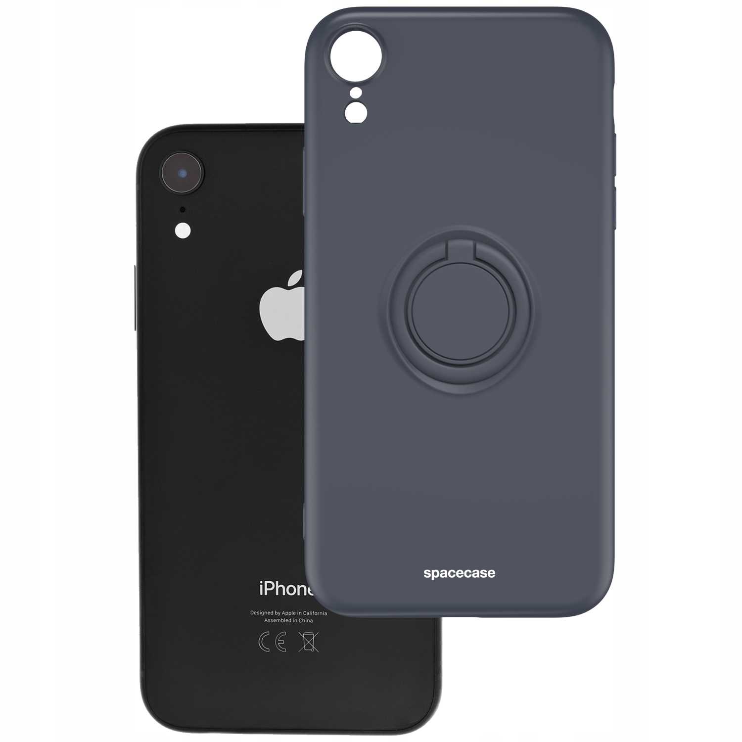 Spacecase Silicone Ring iPhone Xr black