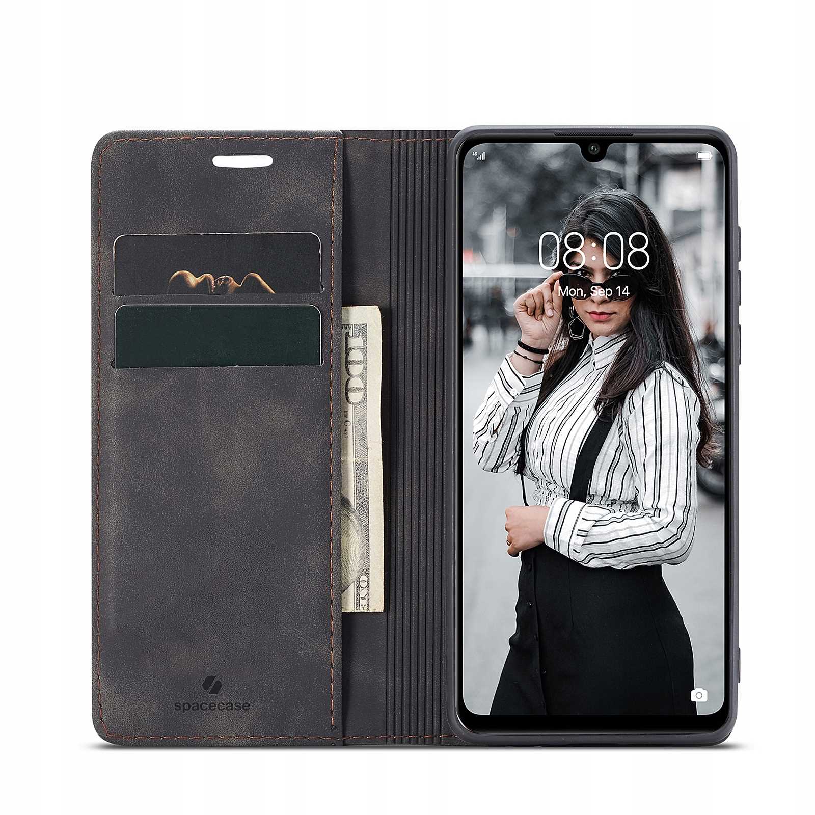 Spacecase Wallet Huawei P30 Lite Black