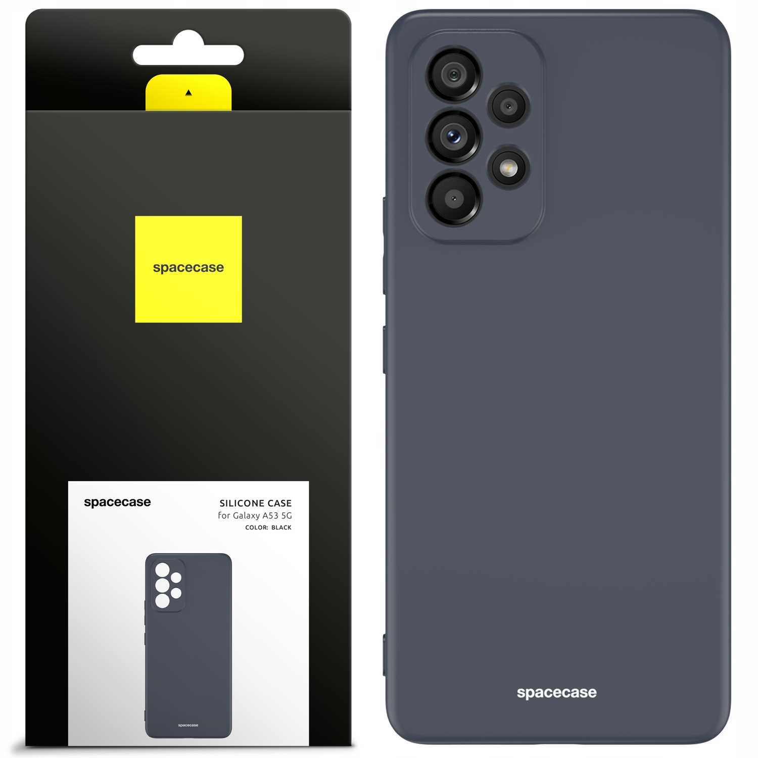 Spacecase Silicone Case Galaxy A53 5G Black