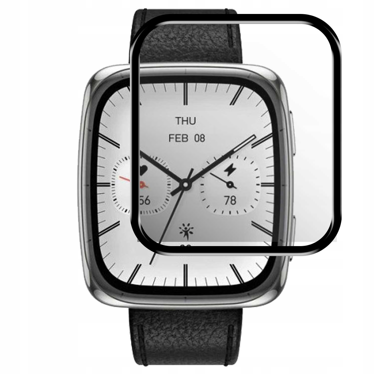 Spacecase SW Hybrid Glass Amazfit Active 2 Square