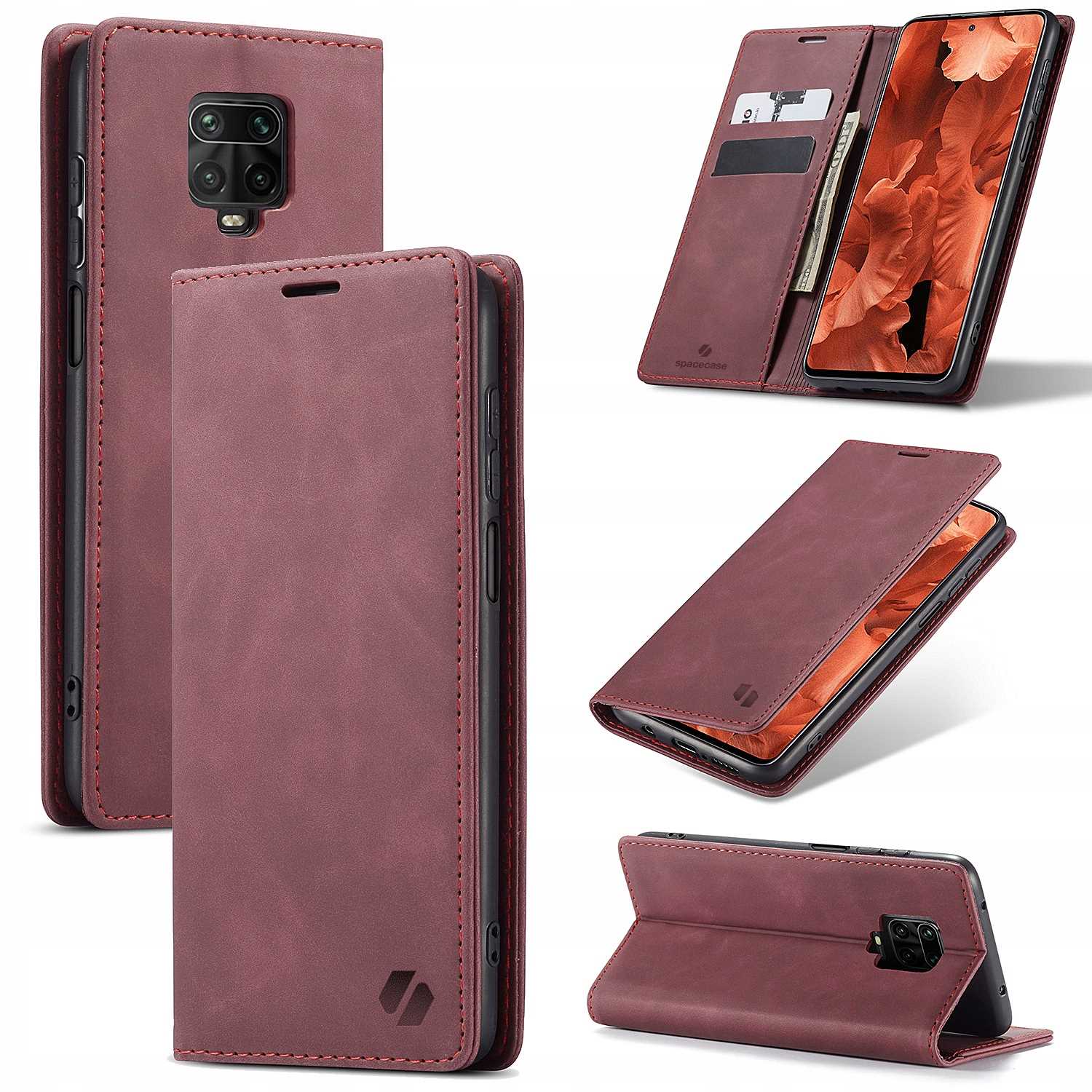 Spacecase Wallet Redmi Note 9S/9 Pro Red