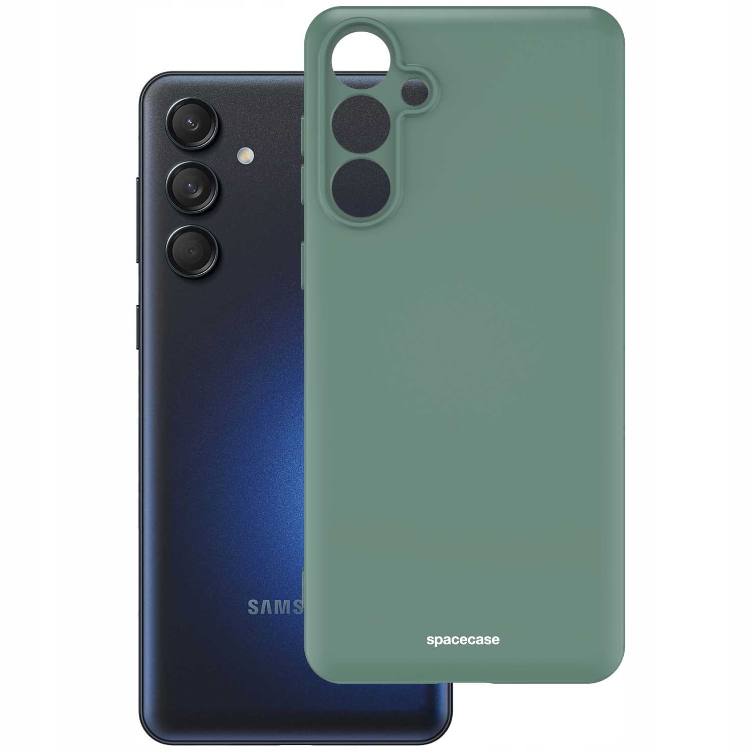 Spacecase Silicone Case Galaxy M55 5G Dark Green