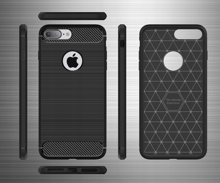 Spacecase Carbon iPhone 7/8 Plus czarny