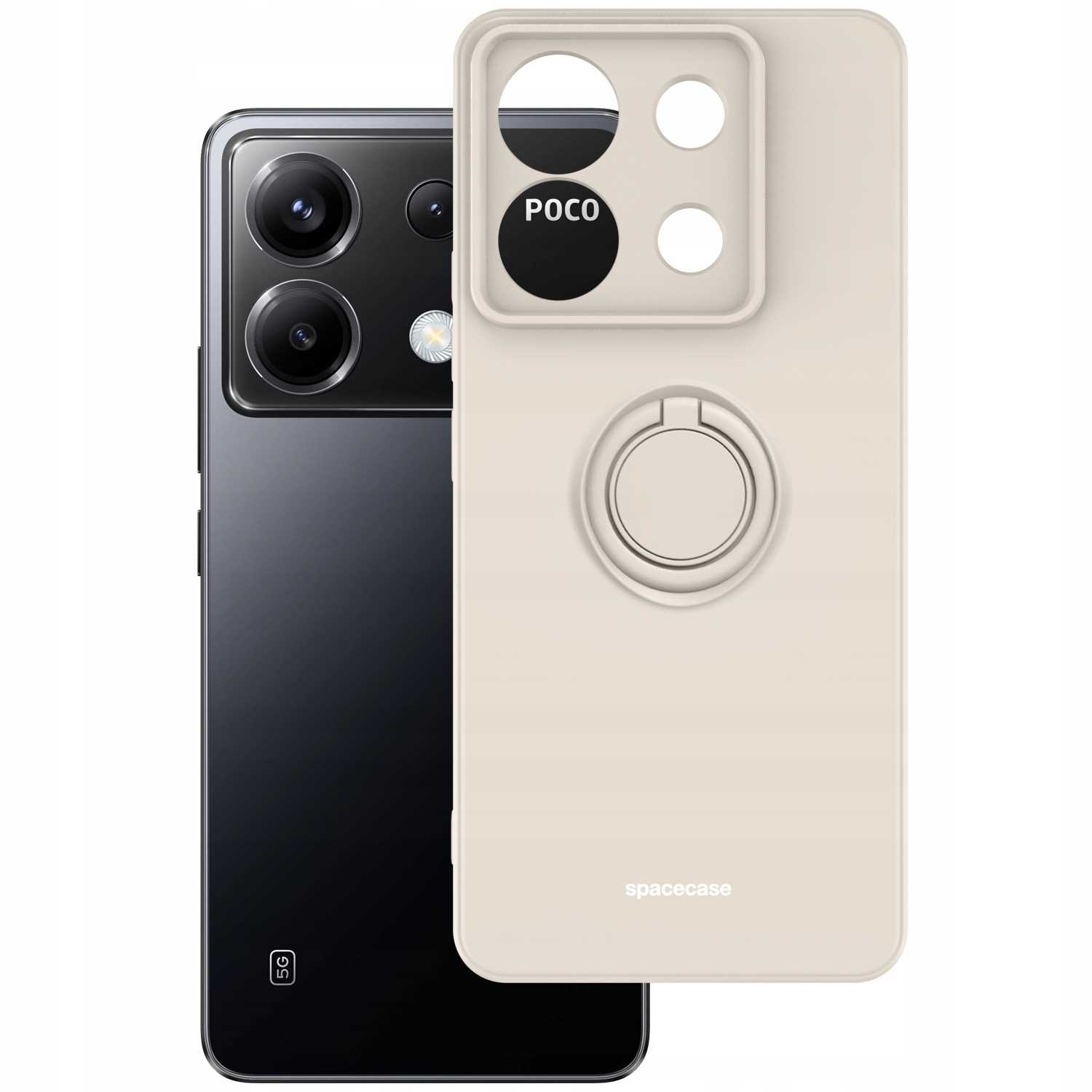 Spacecase Silicone Ring Poco X6 / Rm Note 13 Pro 5G Bone