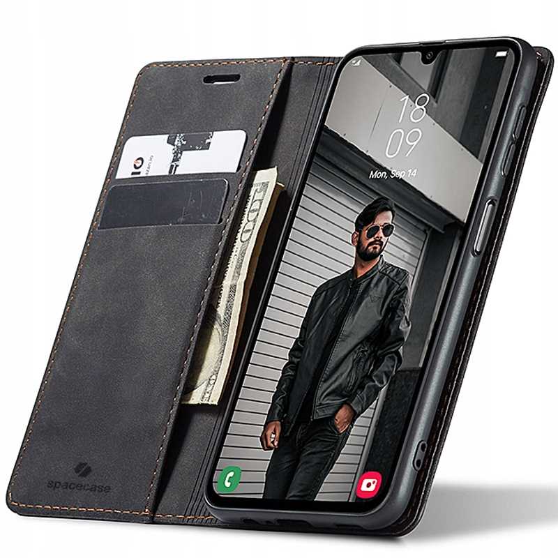 Spacecase Wallet Galaxy A35 5G Black