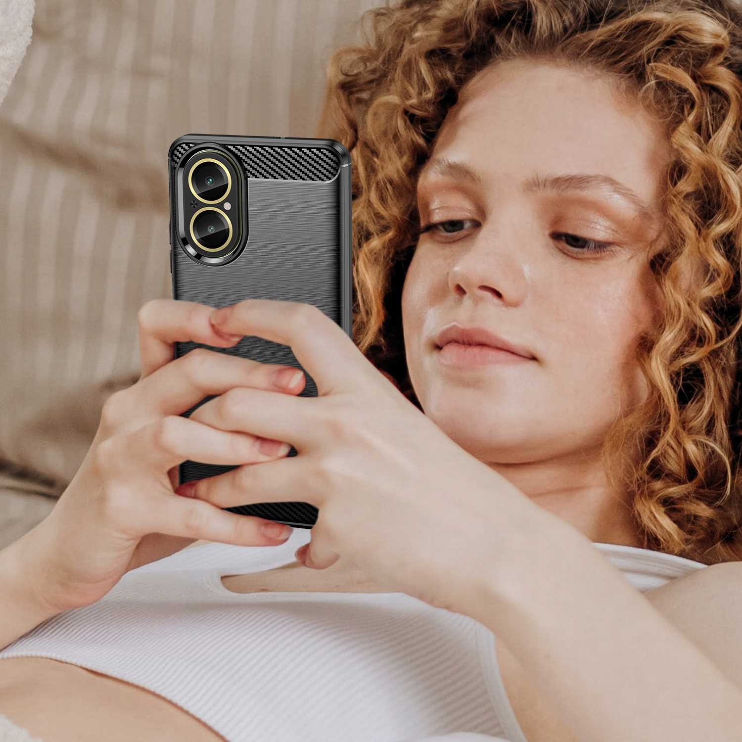 Spacecase Carbon Realme C67 Black