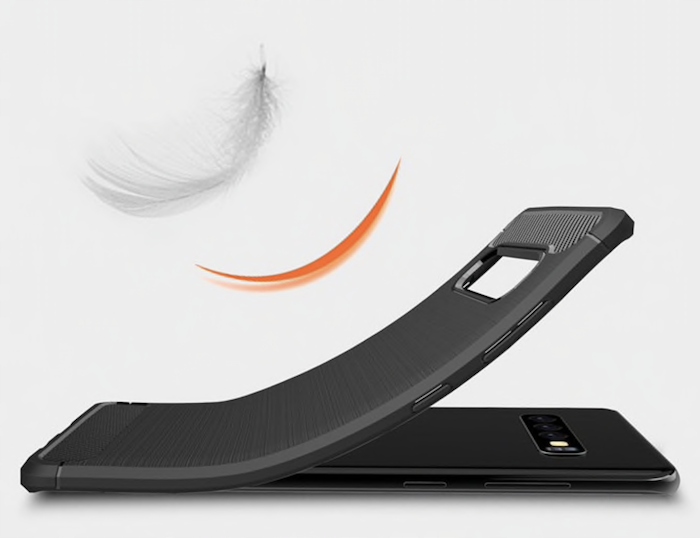 Spacecase Carbon Galaxy S10+ czarny