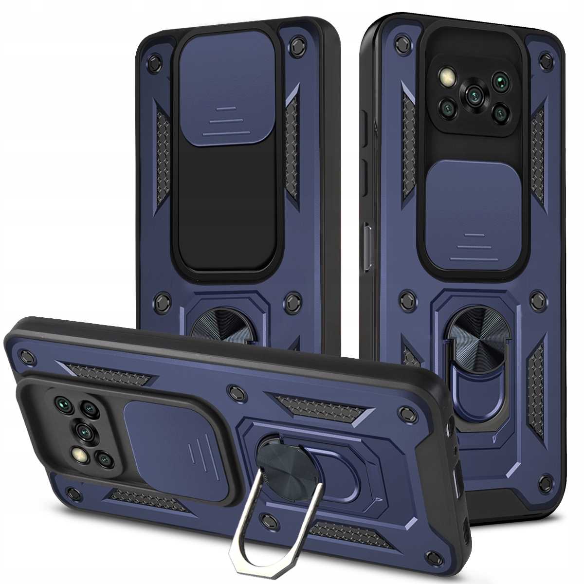 Spacecase Camring Poco X3 Pro blue