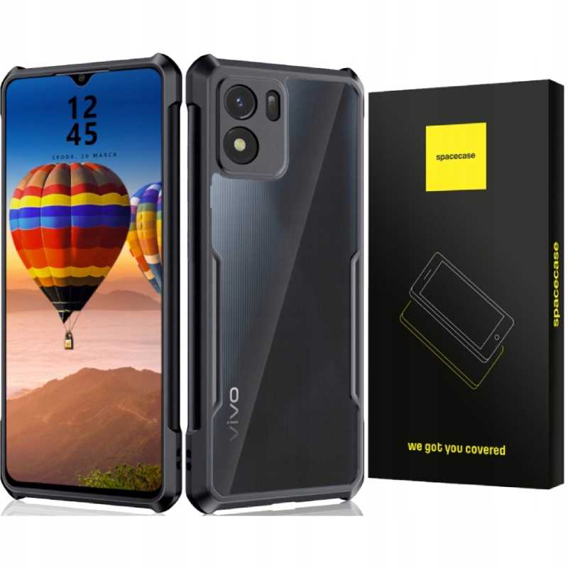 Spacecase Beetle Vivo Y01 Czarny