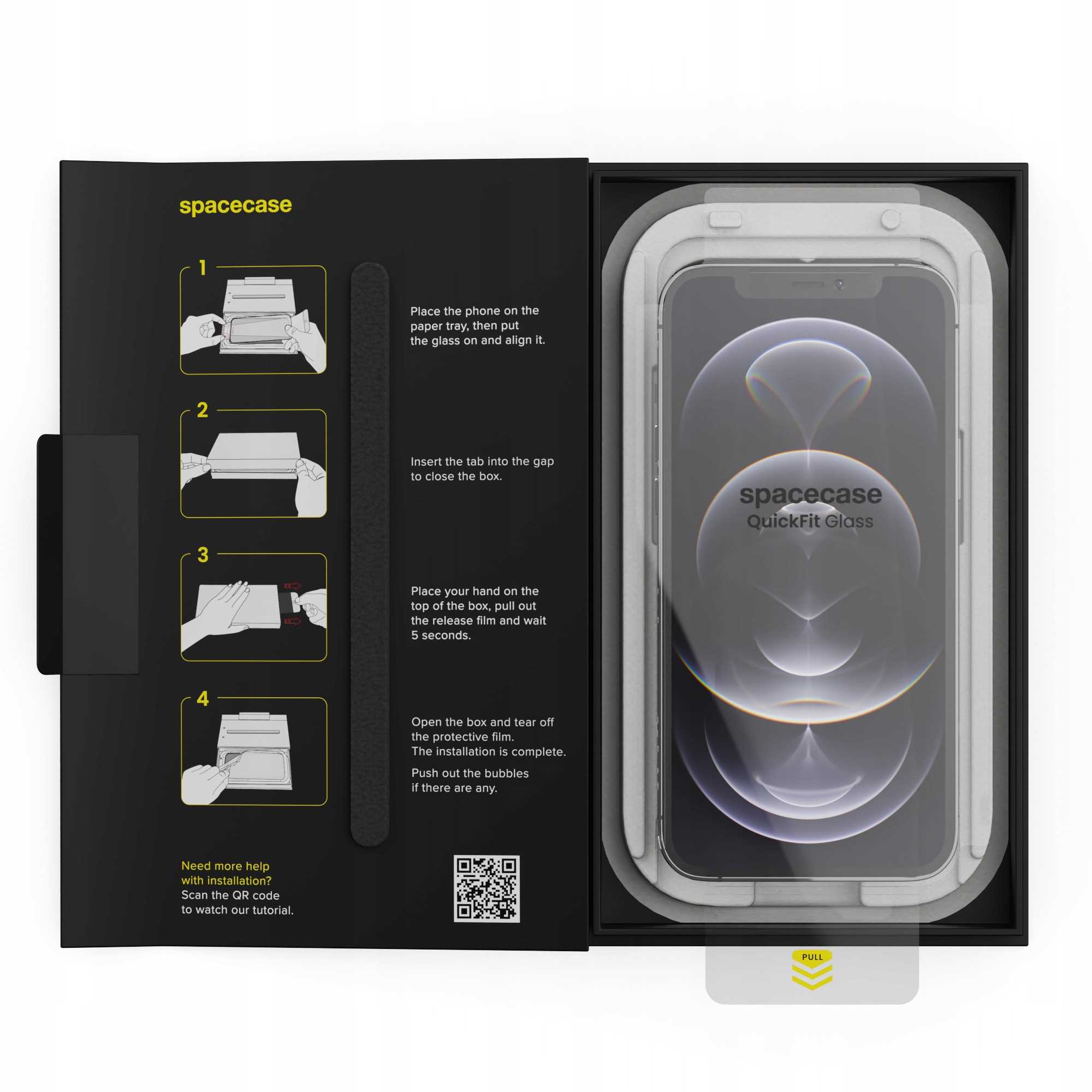 Spacecase QuickFit Glass iPhone 12 Pro Max