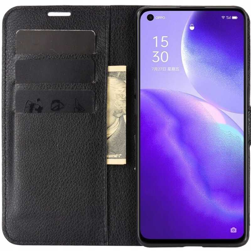 Litchi Oppo Reno 5 Czarny